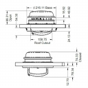Wentylator dachowy / ścienny MaxxFan Dome 12 V czarny - MaxxAir