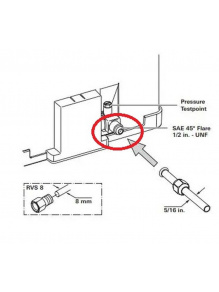 Złącze śrubowe adaptera gazu do bojlera UltraRapid 8 mm - Truma