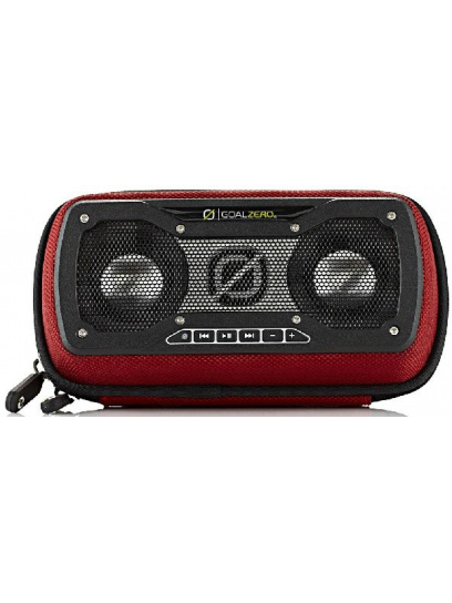 Przenośny głośnik stereo RockOut V2  wodoodporny, czerwony (20 h, 3.7 V, 800 Ah, 2 x 3 W stereo)