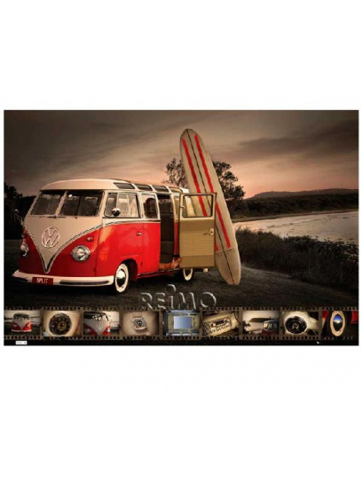 Plakat na ścianę - VW Collection VW Bus Surfboard