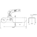 Zaczep kulowy  800 kw.60 rozs.90 pionowo