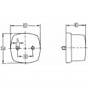 Lampa pozycyjna kwadratowa 12V  Hella