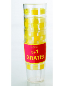 Szklanki 0,30l Yellow - Gimex