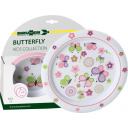 Zestaw obiadowy z melaminy dla dzieci Butterfly 3+ - Brunner