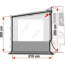 Ścianka boczna z oknem do markizy - Side W CaravanStore/F35 - Fiamma