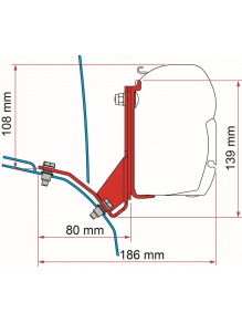 Adapter do markizy F45s Kit Fiat Ducato H2 >2006 Hymercar Lift Roof - Fiamma