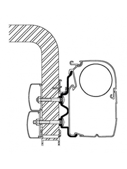 Adapter do markizy ściennej Omnistor 5/8 Hymer Camp <2011 5,00 m - Thule