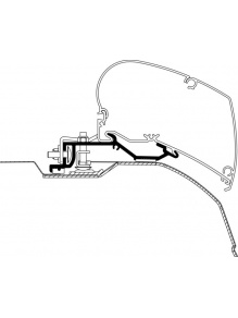 Adapter do montażu markizy na dachu Ducato/Jumper/Boxer od 2007 L2H2 3,25 m - Thule