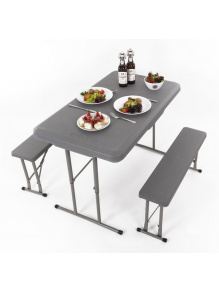 Zestaw EASY składany stół + ławki - Camp4