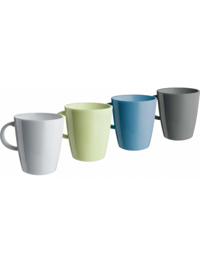 Kubki z melaminy Mug Set Dolomit 300 ml 4 szt. - Brunner