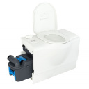 Toaleta kasetowa do zabudowy z przyłączem zbiornika wody RV Toilet lewa + drzwiczki serwisowe